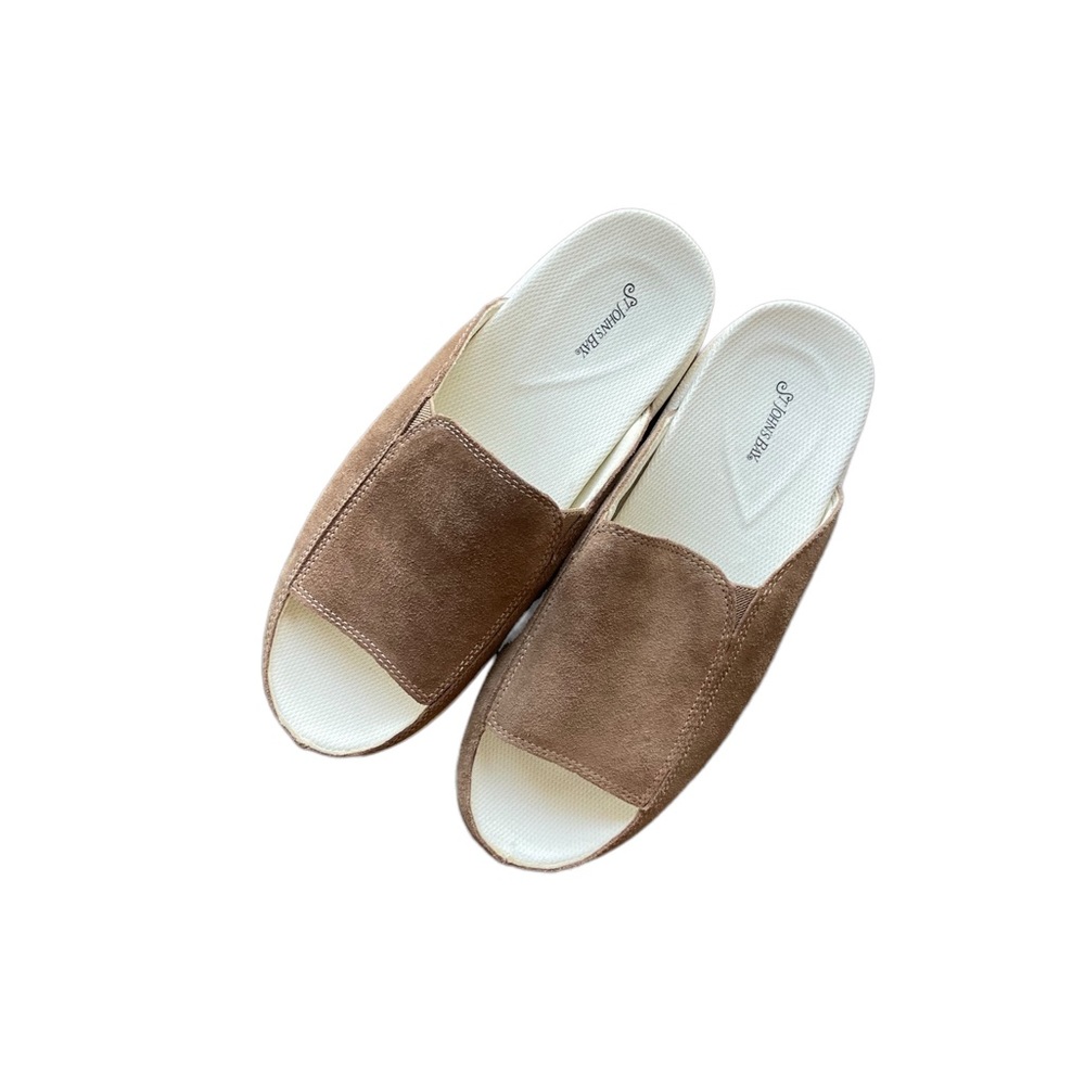 St. John’s Bay Suede Slip-on Sandals